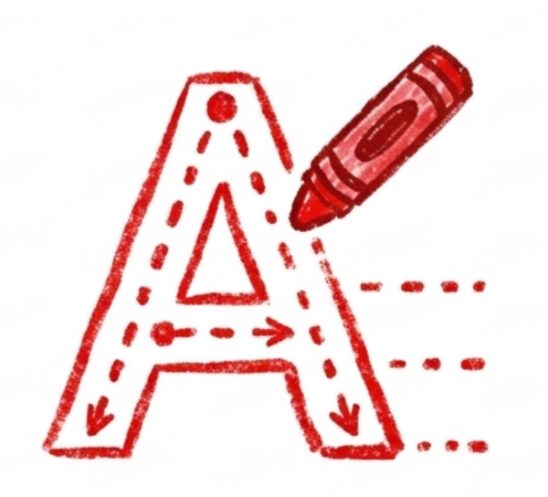 Traçage des lettres