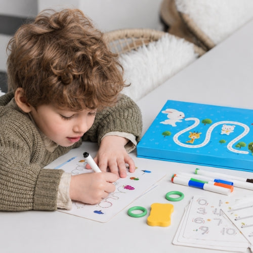 Cahier de Pratique Magique Réutilisable pour Enfants